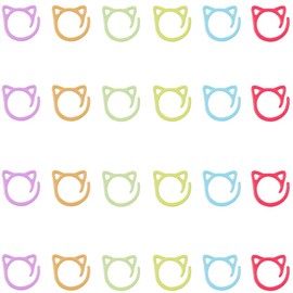 Stitch Marker, Knitting Knitting Needle Buckle Stitch Marker Crochet DIY Tool Portable Knitting Supplies for DIY Garment Sewing Metal, Cute, Knitting Tool, 6 Colors, 24 Pieces