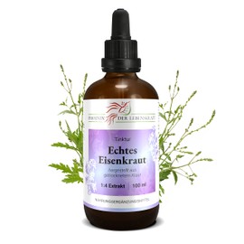 Genuine Verbena Tincture 100 ml | Verbena Officinalis Drops (1:4 Extract) | Premium Quality from Austria | Vegan Dietary Supplement | Common Verbena, Real Verveine, Wishwort