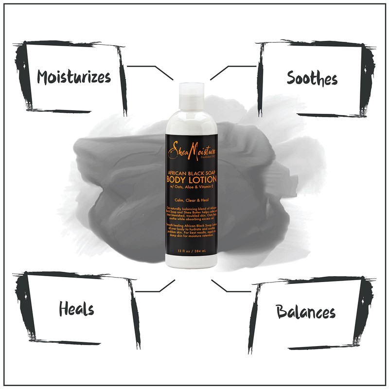 Sheamoisture Soothing Body Lotion for Troubled Skin African Black Soap