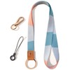 SENLLY Neck Strap Lanyard Strip with Genuine Leather for Keys,