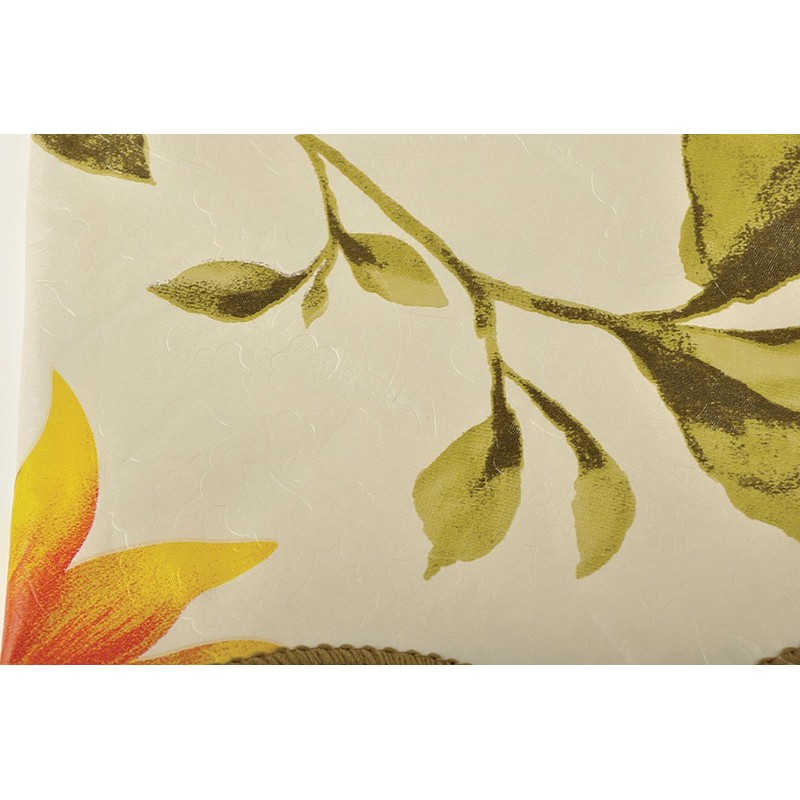 Sunflower Indoor Outdoor Vinyl Tablecloth Oblong(Rectangle)-60" x 90"