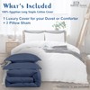 3 Pc Duvet Cover Set Oversized King Plus 120"x128" 100%