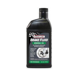 Finish Line Mineral Oil Bicycle Brake Fluid – Low Viscosity Hydraulic Disc Brake Fluid for Smooth Lever Response and Enhanced Performance – 16oz Bottle