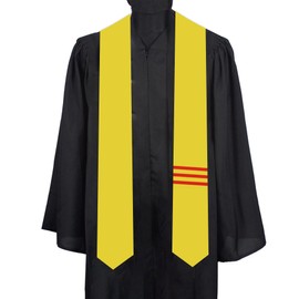 ASETKAT South Vietnam Country flags Graduation Stole scarf Graduation Sash for Study Aboard International Students for decoration gifts
