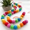Curtain Felt Ball Tie Hold Backs in Rainbow