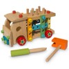 Set of Wooden Truck with Building Tools