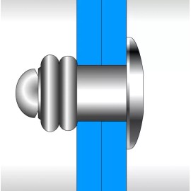 The Winning Edge 3/16" Rivets Regular Head Black Finish MultiGrip, (250PCS) IMCA 2602