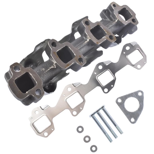 TEKKOAUTO Right Side Manifold with Gasket Replacement for Chevy Express