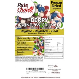 Freeze Dried Berry Rainbow Crunch (Skittles) 150g New Bigger Size