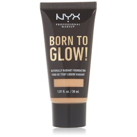 NYX Professional Makeup Born to Glow Radiant Foundation, Iridescent Finish, Buildable Medium Coverage, Vegan Formula, Shade: Medium Olive