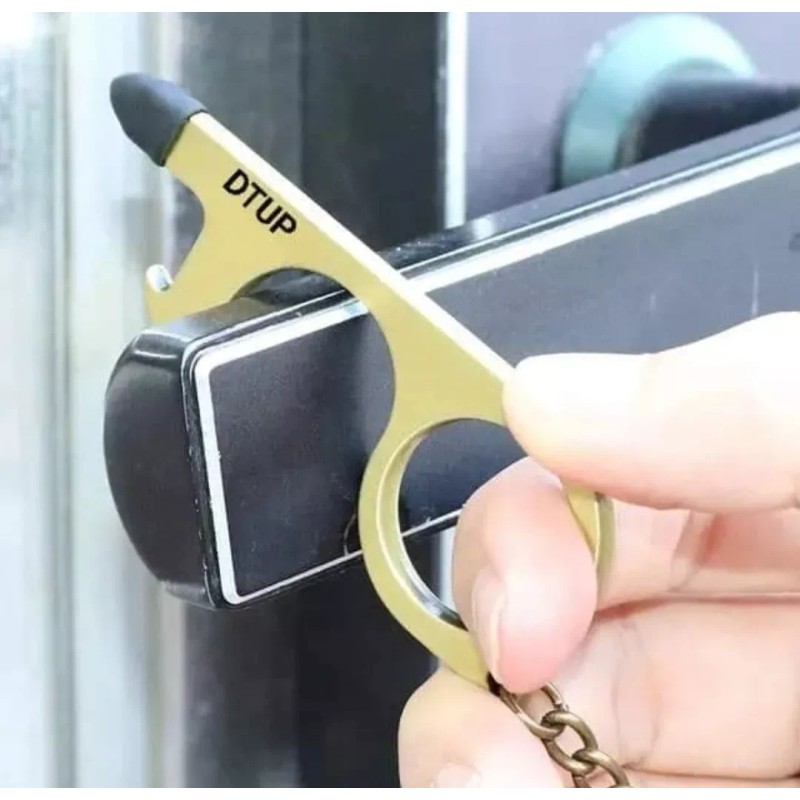 Dtup Llavero Llave Anti Contagio Anti Virus Touch Multiusos Acero