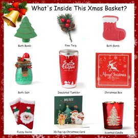 Christmas Gifts for Women-Unique Christmas Gift Basket Holiday Spa Gift Ideas,Birthday Gift Womens Gifts Christmas Gifts for Mom Wife Grandma Friend Sister Teacher Coworker-Happy New Year Tumbler