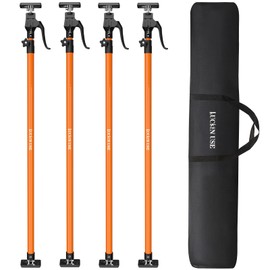 HOLOTHURIAN Cabinet Jack Support Pole, 49.2-114.2 inches Third Hand Tools Adjustable Support Pole, 3rd Hand Support System for Upper Cabinet Installation, 154 LB Capacity, 4-Pack