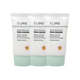 Kim Jeong-moon Aloe 김정문알로에 큐어 아쿠아 마일드 그린 선크림 40ml(SPF50+) 3개 So