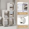 Lifelongpal 4-Tier Tall Narrow Storage Cabinet, Slim Bathroom Storage Cabinet