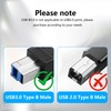 CERRXIAN USB 3.0 Type C Female to Type B Male