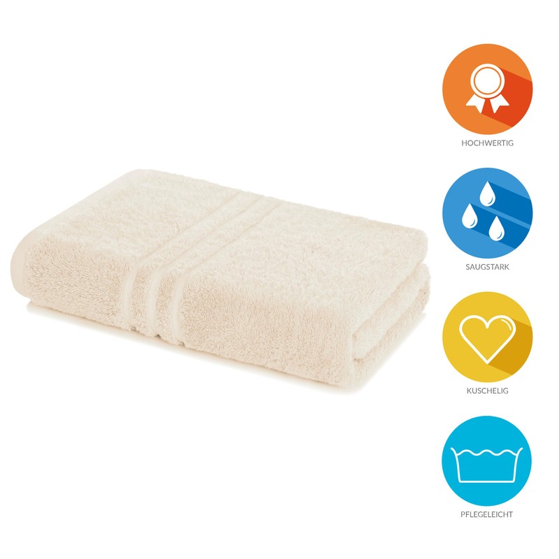 Lavea Sauna Towel 80 x 200 cm Cream 500 g/m²