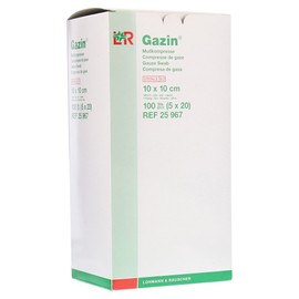 Gazin Gauze Swabs 10 x 10 cm Sterile 12-Ply Pack of 5 x 20