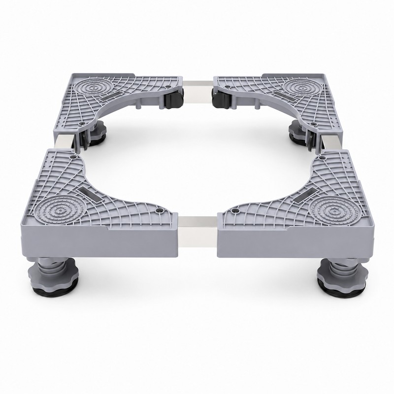 Adjustable Appliance Base Stand for Washer and Refrigerator – Locking