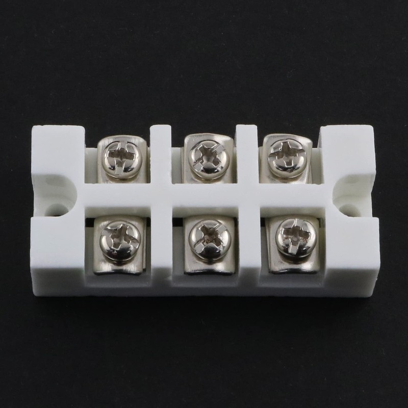 LUORNG 380V 30A 3-Way Electrical Equipment Connectors Ceramics Terminal Block