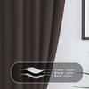 Tier Curtains Blackout Coffee Brown 30 inch Room Darkening Kitchen