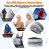 2Pcs Heated Hat Scarf Set USB Heat Winter Tie Dye