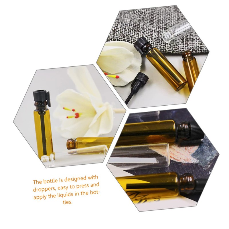 DOITOOL 3sets Roller Bottles for Essential Oils 1ml 2ml Sub