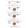 Hosiakly Locking Push Button Switch Alternate Power Mark LED Ring