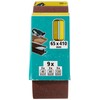wolfcraft Fabric Sanding Belt Set 9 Pcs., for wood/metal I