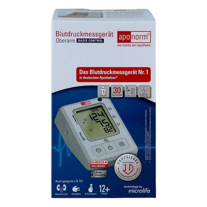 Aponorm Blood Pressure Monitor Base Control Upper Arm