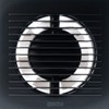 Diameter: 100 mm, Anthracite Bathroom Wall Fan, Exhaust Fan, Quiet,