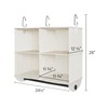 StorageWorks Hanging Closet Organizer with Garment Rod, 4 Section Closet