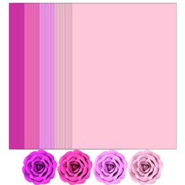 120 Sheets Pink Colored Cardstock, Art Kraft Cover Stock Paper, 65lb/175GSM for Card Construction Making, Scrapbooking, Printing, Quilling and Crafts DIY 4 Shades, 30 Sheet Each Color