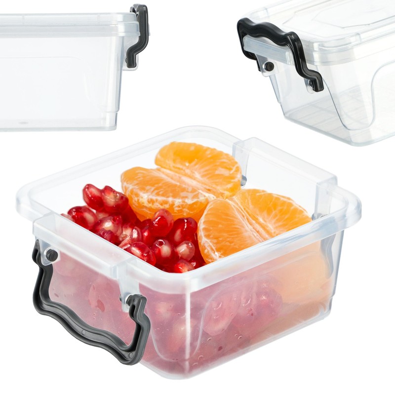 KADAX Storage Box with Lid, Robust Plastic Container, Lunch Box,