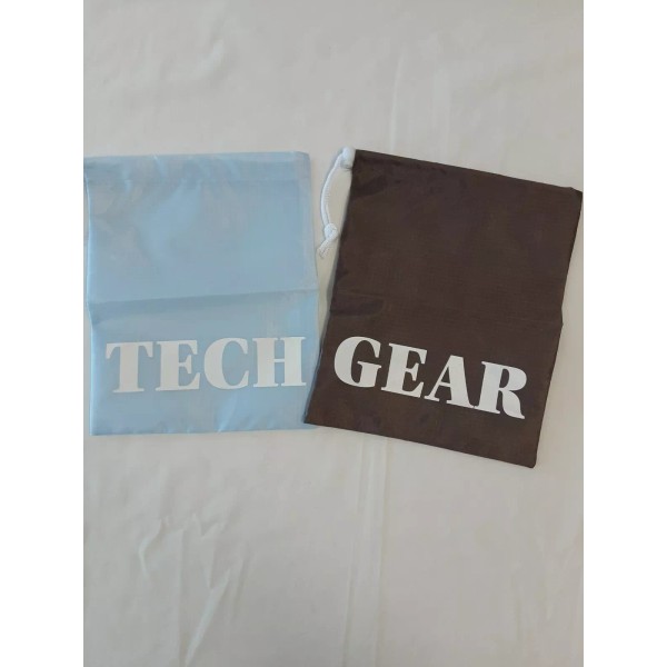 Unbranded "TECH" "GEAR" 2 Count Drawstring Packing/Travel