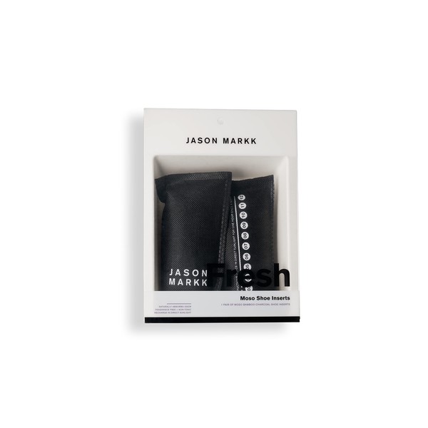 Jason Mark Moso Freshener for Sneakers with Odor-Resistant and Moisture-Proof Effects Made of 100% Bamboo Charcoal, clear