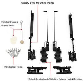 MOCW Sunroof Repair Kit Sunroof Track Assembly Fit for Ford F150 F250 F350 F450 Expedition Lincoln Navigator Mark LT Sunroof Track Repair Kit