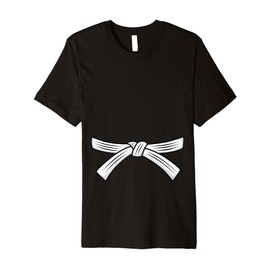 Judo belt white belt Judo 6th Kyu Obi, Jiu-Jitsu, Aikido Premium T-Shirt