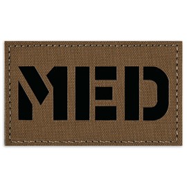 Petac Gear MED Medical Tactical Fastener Patch Hook-Fastener Backing 3.5x2 (CB)