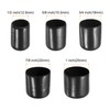 sourcing map 50pcs Round End Protective Caps Rubber Cover 1/2"