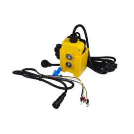 HQRP 4 Wire Dump Trailer Remote Control Switch12V DC Hydraulic Pump Power Unit Up Down Control Switch for Double Acting Hydraulic Dump Trailer Controller Lift Winch Dump Bed, Cord 16 FT