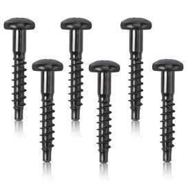 6pcs Air Filter Box Bolt Screws BAS01003, Steel Air Box Screws Replacement Part Number 6509605AA 11549031 for Ram (Black)