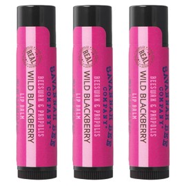Savannah Bee Company Bálsamo labial - Bálsamo natural suave y sedoso (mora salvaje, paquete de 3)