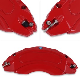 ROINROJI Caliper Covers Brake Compatible for Toyota Sienna 18 19 20 in Wheel Hub fit for Front and Rear Car Caliper Cover Accessories 2021 2022 2023 2024 Set of 4 Red