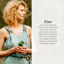 Global Healing USDA Organic Zinc Supplements Liquid - Pure Vitamin Drops for Immune System Boost, Hormone Balance, and Healthy Aging - Natural, Vegan-Friendly, Non-GMO, Organic Zinc Vitamins (2 Fl Oz)