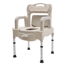 Heavy Duty Height Adjustable Bath Seat Commode Toilet Chair 250kg Adult Senior