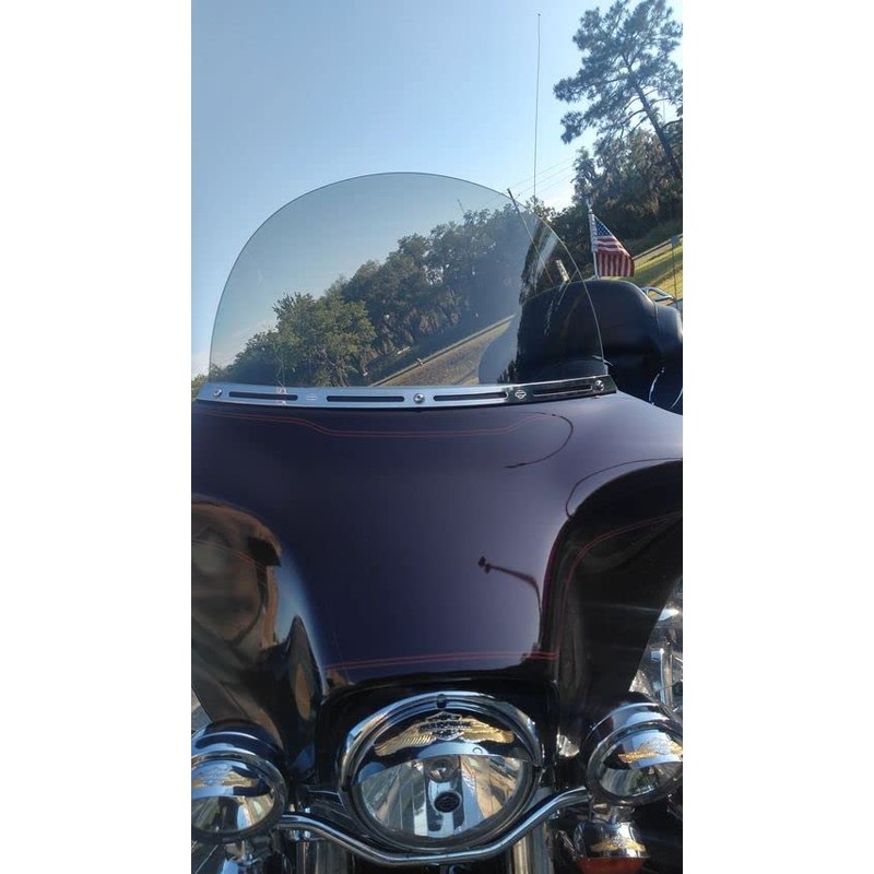Sled Shields 12" Light Tint Windshield Compatible with Harley Davidson