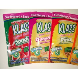 Klass Tropical Variety Pack Sweetened Aguas Frescas Drink Mix  of 6 Packets