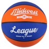 Midwest Unisex's League Basketball, Blue/Orange, Size 6, BBB1036RO