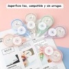Cinta Correctora Instantáneo Set 6pzas De 12m X 6mm X